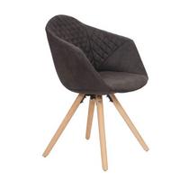 Sada stoličiek hnedá - hnedá/čierna, Design, drevo/textil (59/82/55cm)