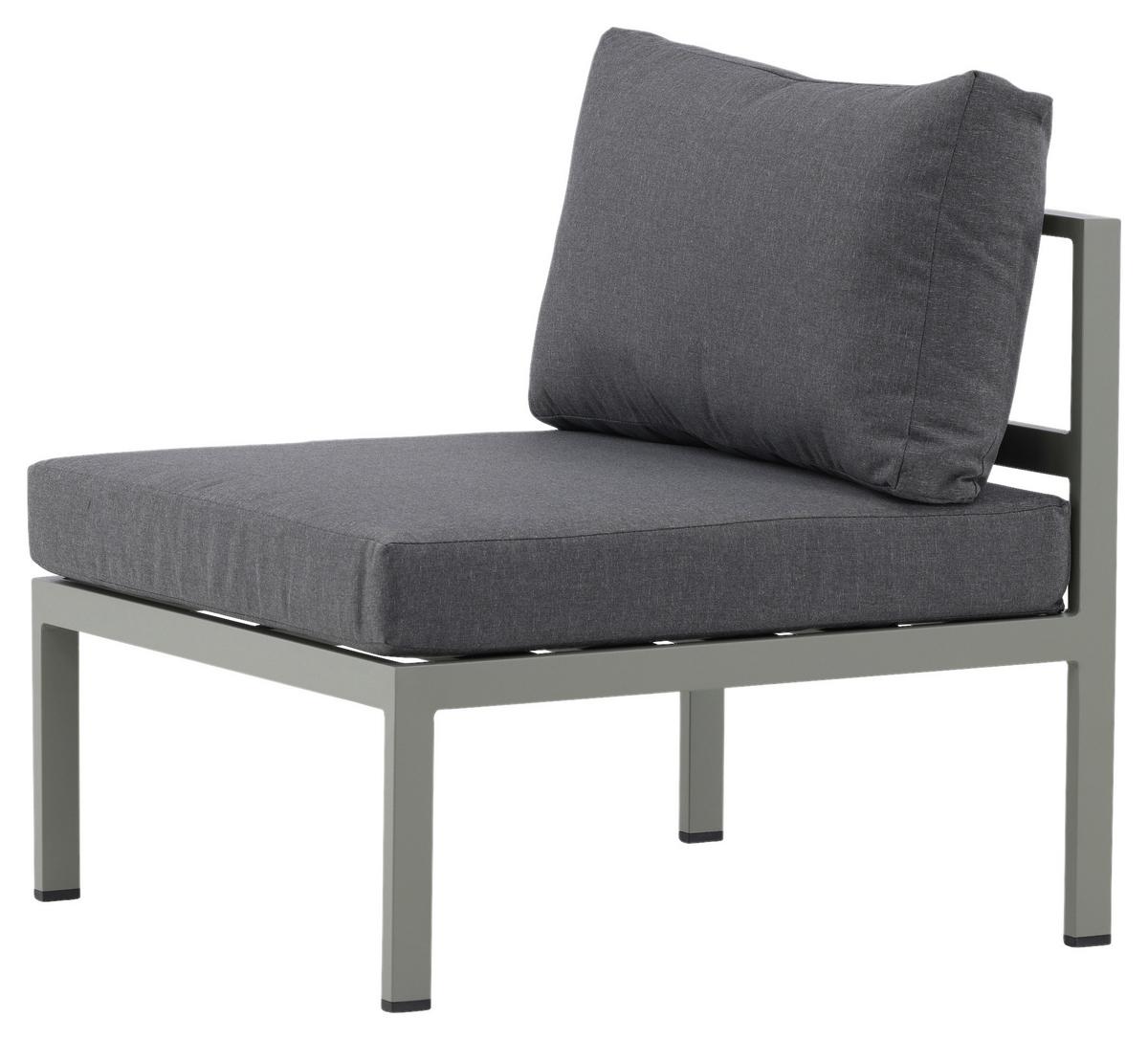 Loungesessel Copacabana - Pastellgrün/Grau, KONVENTIONELL, Metall (70/65/74cm) - Gardenson