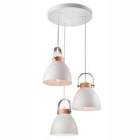 Pendelleuchte 31811 Danielle - Weiß Hochglanz, KONVENTIONELL, Holz/Metall (79/37/12cm)