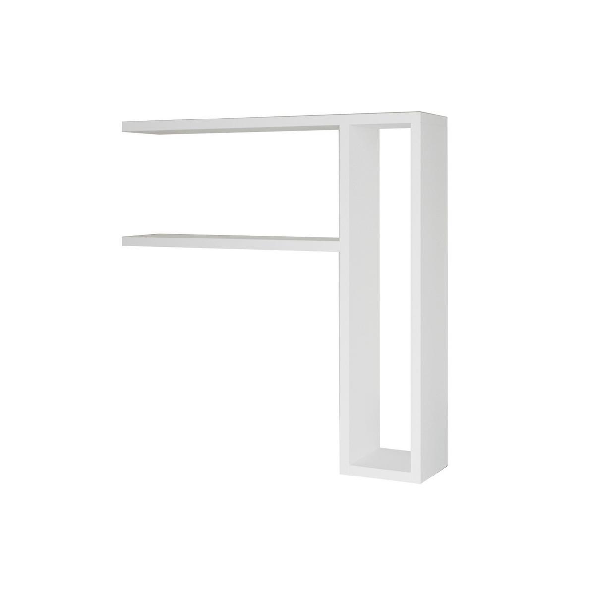 Wandregal Tiny Weiß B: 60 cm - Weiß, Design, Holzwerkstoff (60/62/15cm) - Livetastic