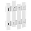 Wandgarderobe Wave Wandgarderobe - Weiß, Design, Holzwerkstoff (64/81/4cm) - Livetastic