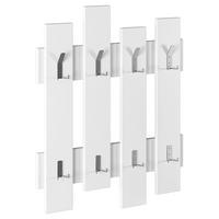 NÁSTENNÝ VEŠIAK WAVE - biela, Design, kompozitné drevo (64/81/4cm) - Livetastic