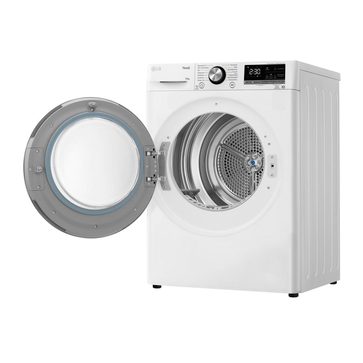 Trockner V9a2xt Weiss - Weiß, Basics, Glas/Kunststoff (60/85/66cm) - LG