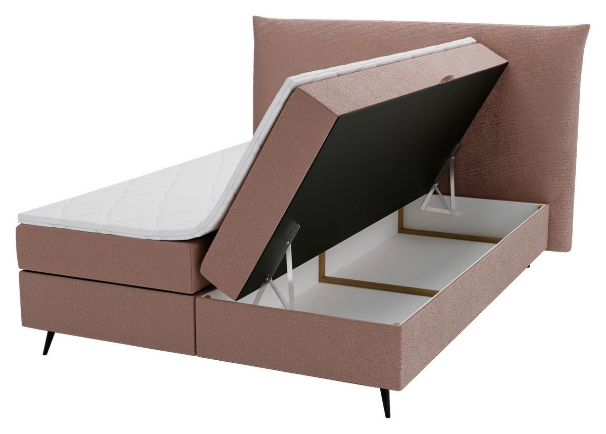 Boxbett Foxy Rostbraun - Rostfarben/Schwarz, Basics, Holz/Holzwerkstoff (180/200cm) - Livetastic
