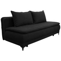 Schlafsofa Moliss Anthrazit B: 202 cm - Anthrazit/Schwarz, Basics, Textil (202/98/78cm) - Livetastic