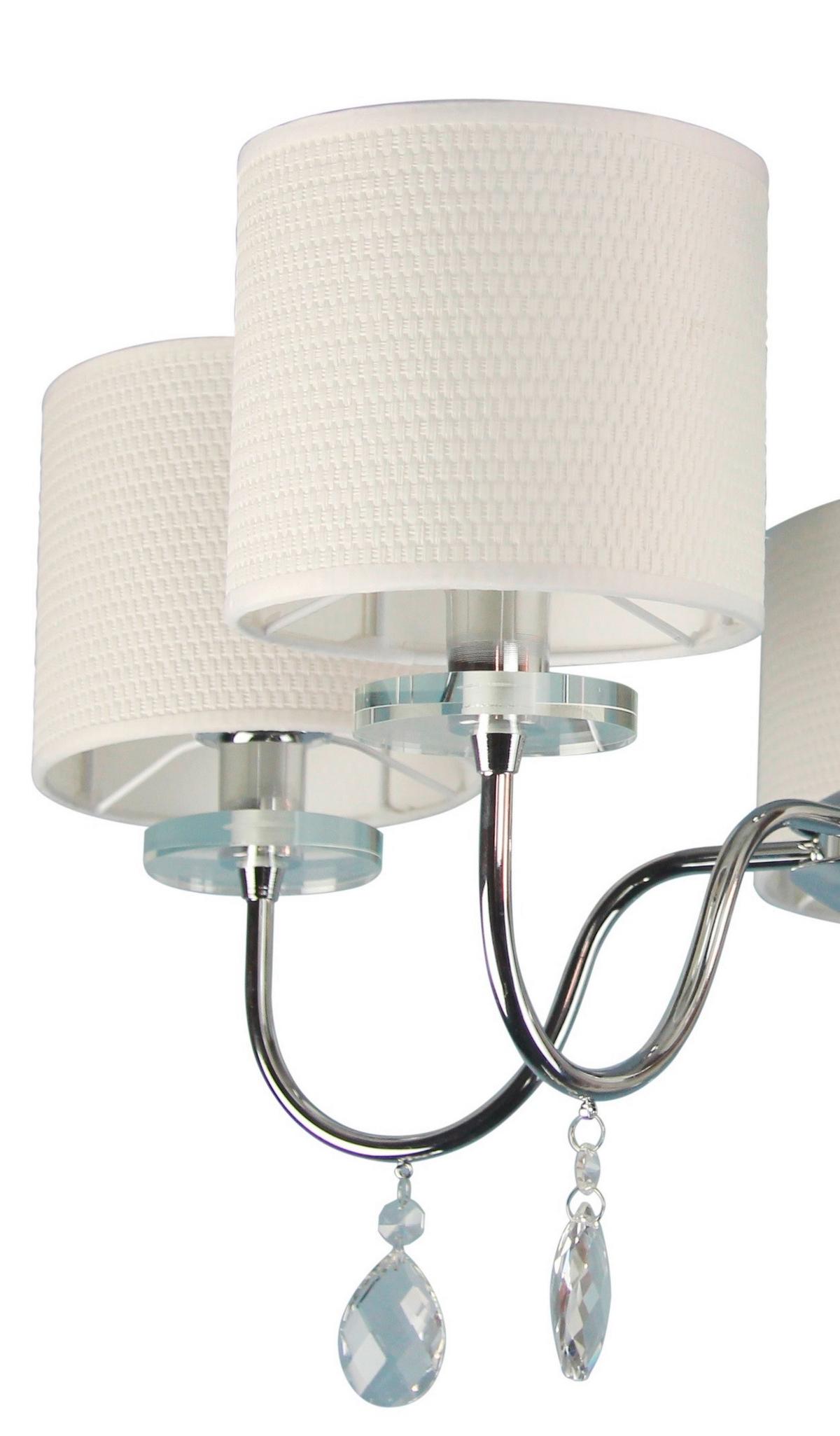 Deckenleuchte 35-11671 Estera - Chromfarben, KONVENTIONELL, Kunststoff/Metall (58/58/56cm)