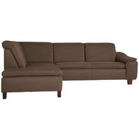 Ecksofa Aaron Sahara Flachgewebe - Nussbaumfarben/Sahara, Design, Textil (247/187cm) - Max Winzer