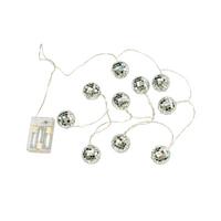SVĚTELNÝ ŘETĚZ DISCO - barvy stříbra, kov/plast (165cm) - Mömax