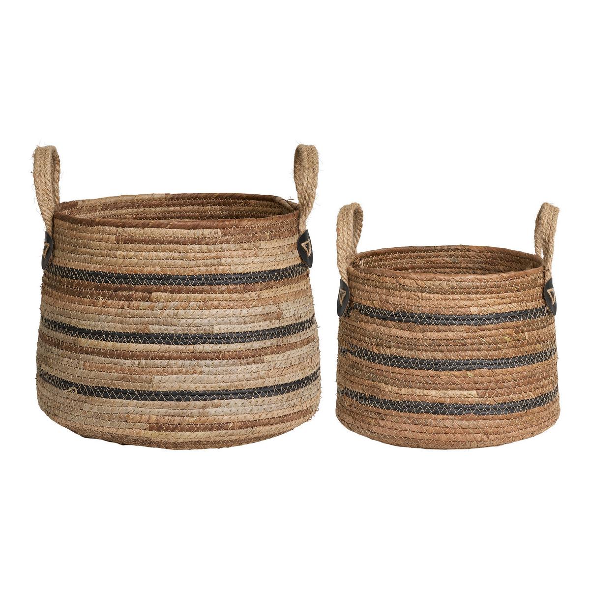 KORBSET Erba Braun - Braun, Design, Naturmaterialien
