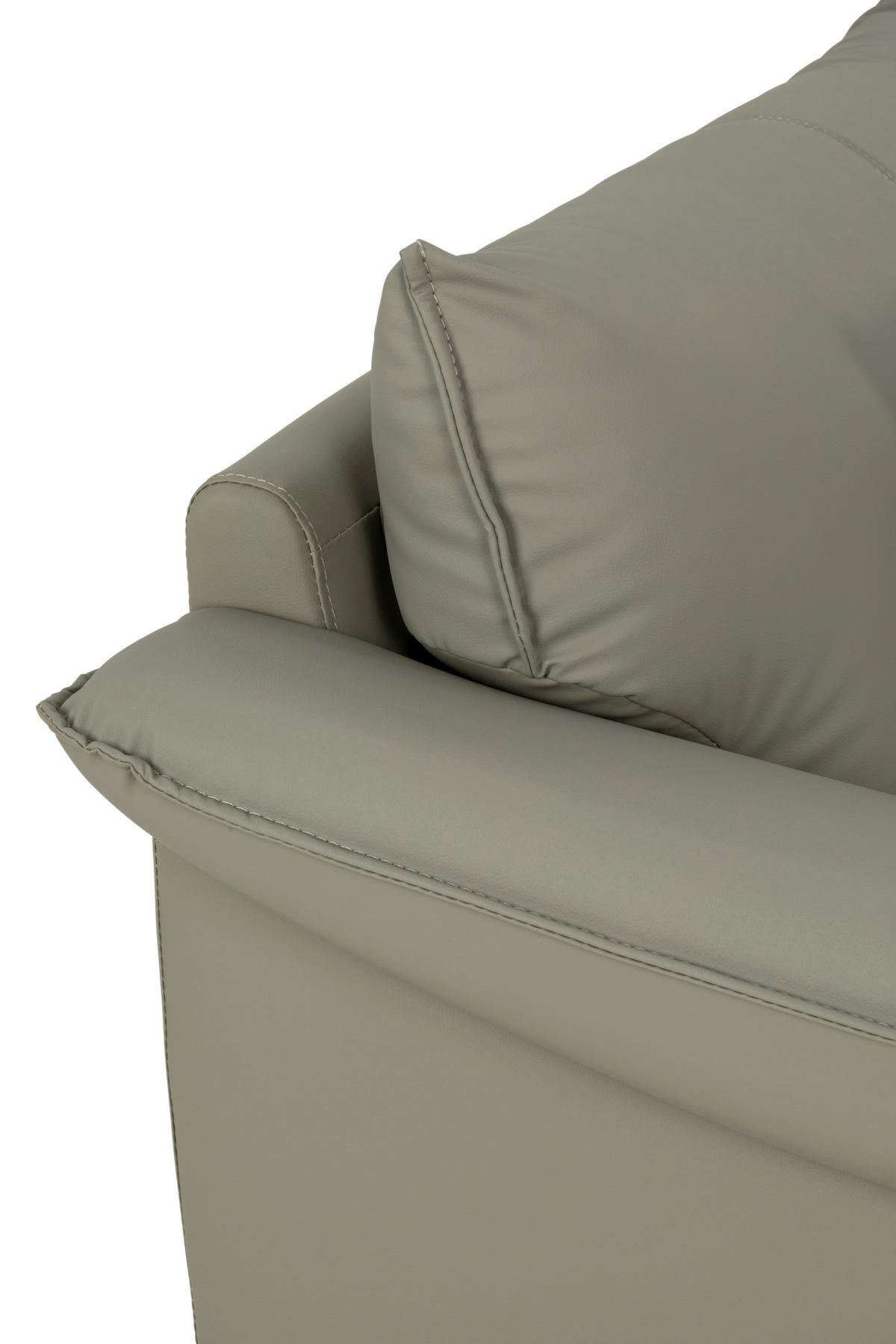 3-Sitzer-Sofa Daniele - Taupe/Schwarz, Design, Textil (289/84/92cm) - MID.YOU