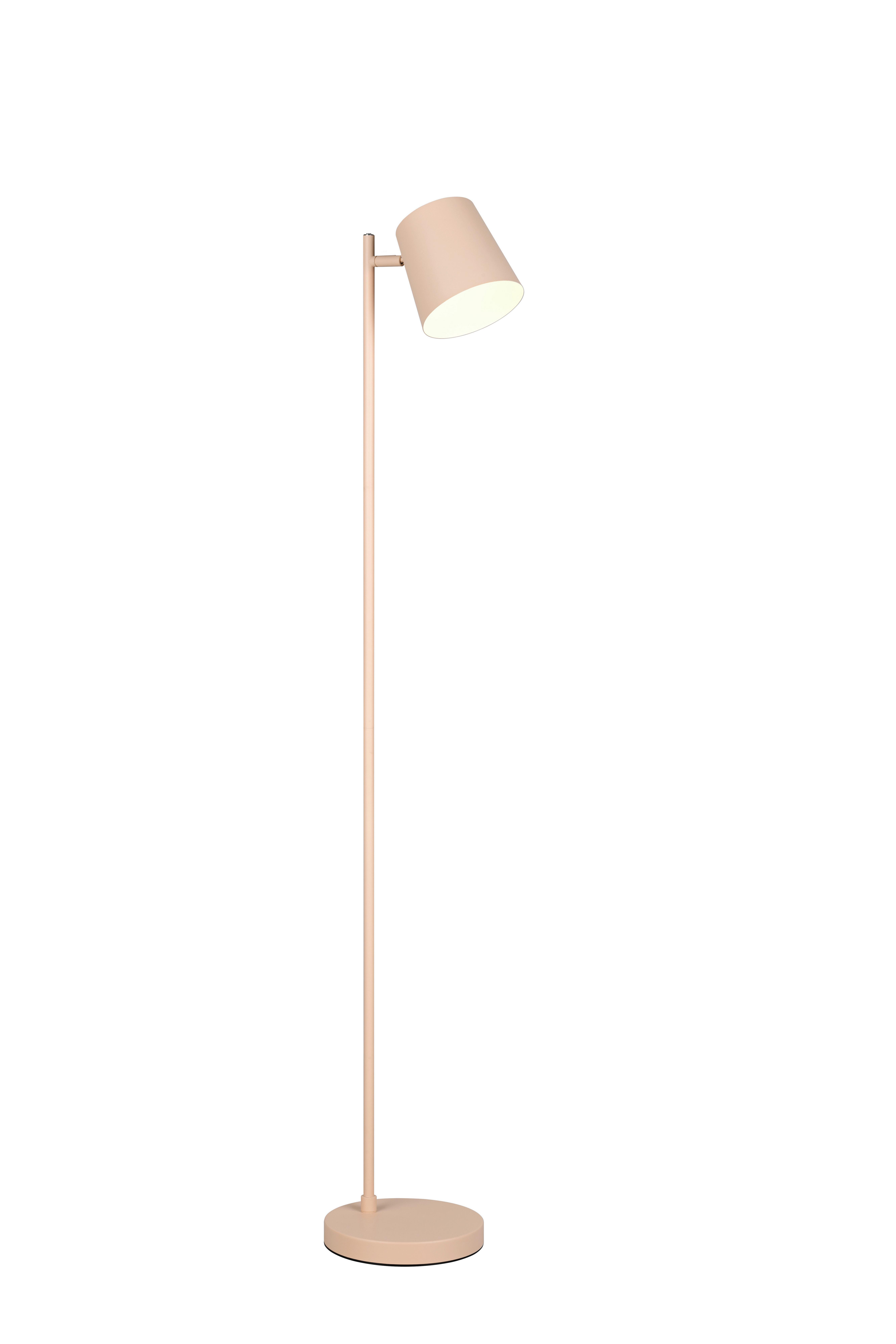 Akku-Stehleuchte Blake Weiß Sandfarben D: 20 cm - Sandfarben/Weiß, KONVENTIONELL, Metall (20/125cm)