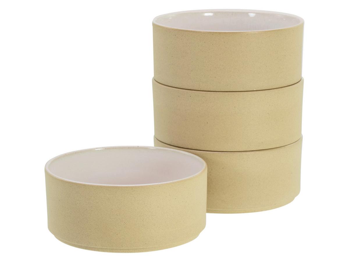 Müslischalenset Futuro Weiß, Beige L: 30,5 Cm - Beige/Weiß, Basics, Keramik (14cm) - Creatable