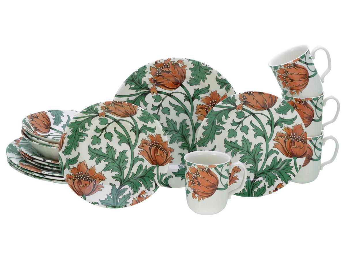 Kombiservice Florentina Multicolor L: 33 cm - Multicolor, Basics, Keramik - Creatable