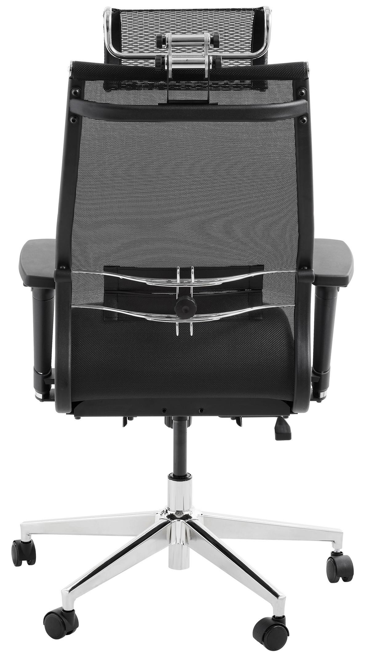 Bürostuhl Model 3 Mit Arm- Stützen Schwarz Bis 120 Kg - Schwarz, KONVENTIONELL, Kunststoff/Textil (68/119-131/70cm) - Livetastic