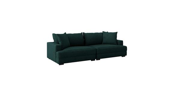 Megasofa Pelle-Megasofa - Waldgrün/Wengefarben, Trend, Textil (261/124cm) - Luca Bessoni