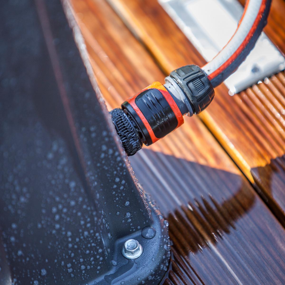 Solardusche, Schwarz Lxbxh: 19x17x219 Cm - Schwarz, KONVENTIONELL, Kunststoff/Metall (19/17/219cm) - Gre