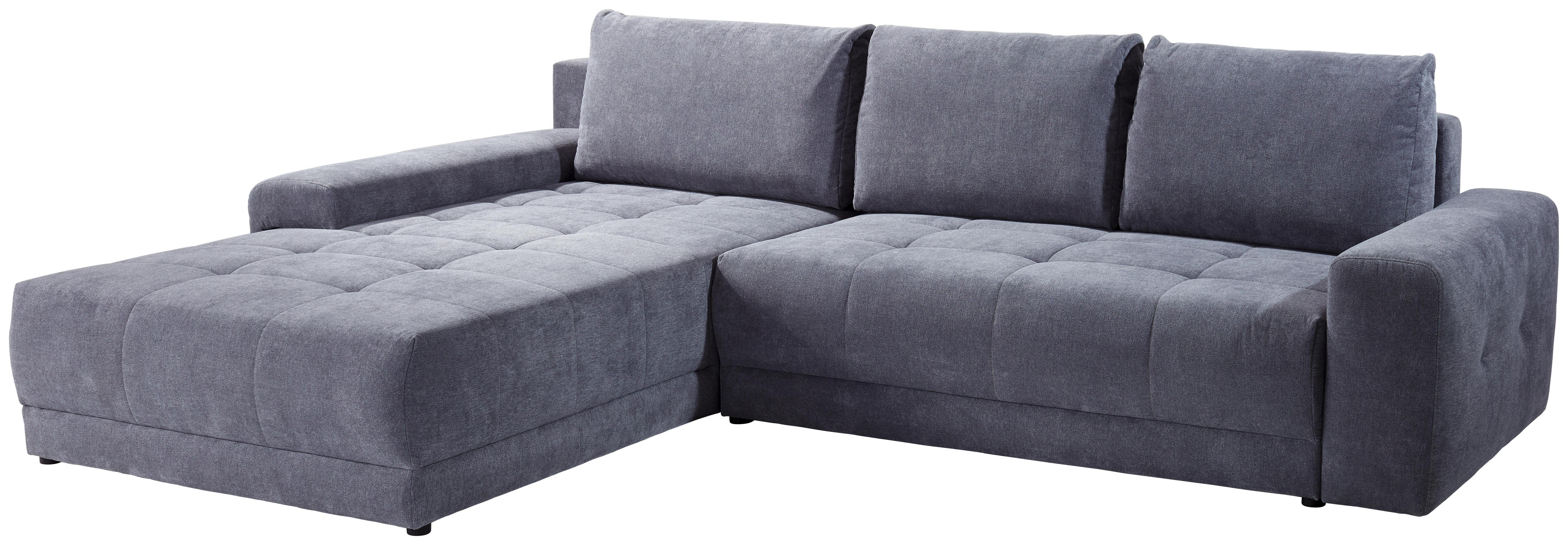 Sarokgarnitúra Adria - Antracit, modern, Textil (213/308cm) - Luca Bessoni