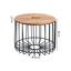 Couchtisch D: 60 cm Sheesham - Sheeshamfarben/Schwarz, Design, Holz/Metall (60/60/46cm) - Carryhome Couchtisch D: 60 cm Sheesham - Sheeshamfarben/Schwarz, Design, Holz/Metall (60/60/46cm) - Carryhome