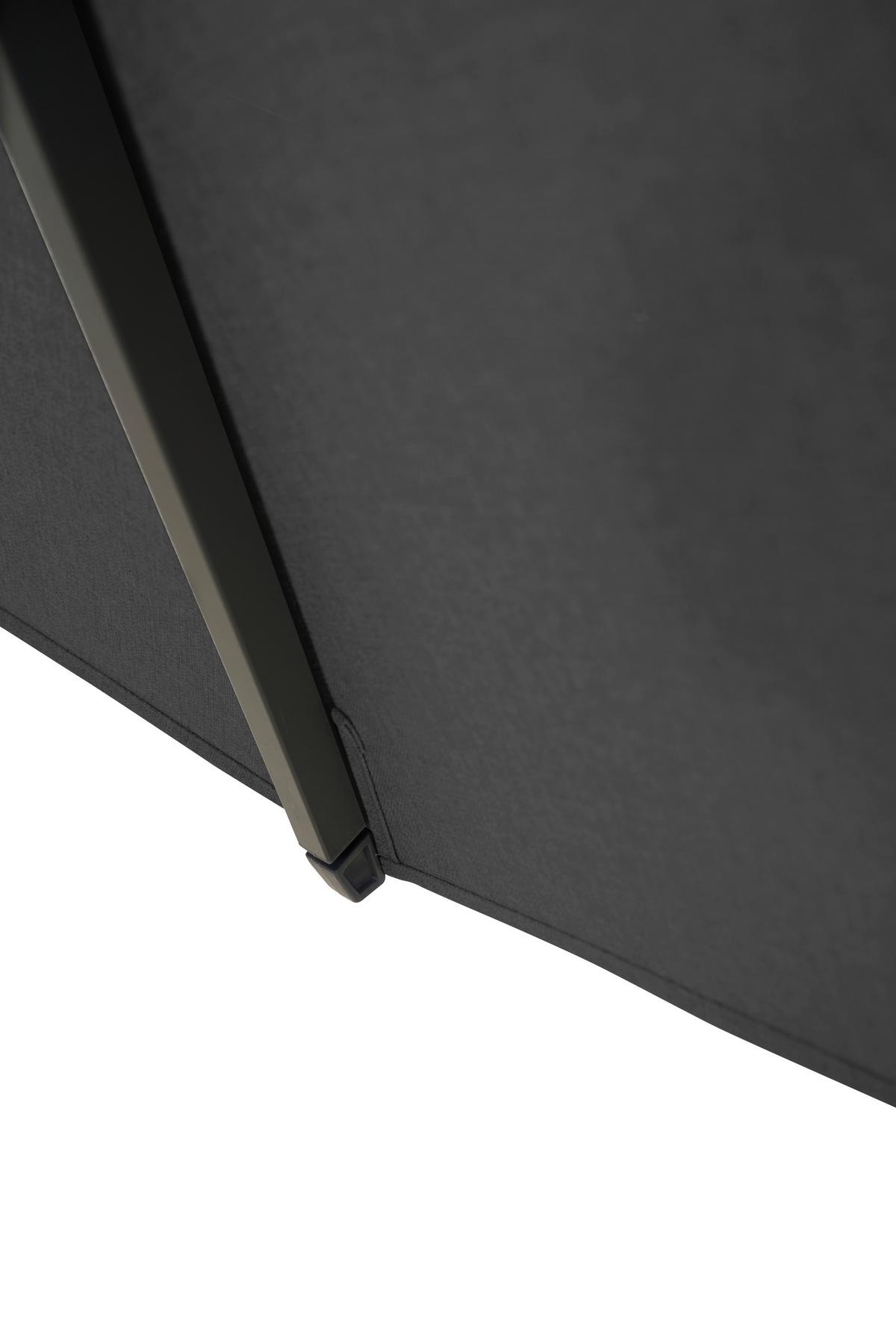 Sonnenschirm L/B: 300x300 cm mit Schutzhülle Anthrazit - Anthrazit, MODERN, Textil/Metall (300/300cm) - Siena Garden