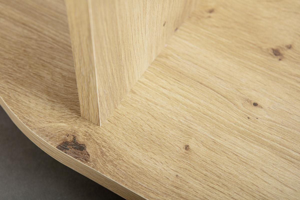 Computertisch mit Auszug B 80cm H 75cm Addu Eiche Dekor - Eichefarben, KONVENTIONELL, Holzwerkstoff/Kunststoff (80/50/75cm) - MID.YOU