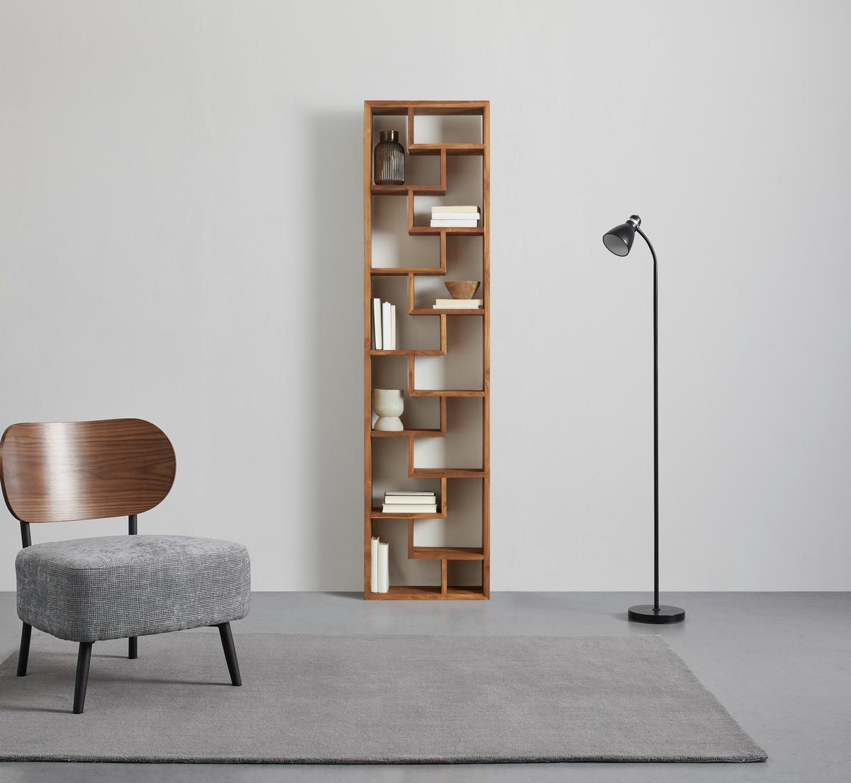 REGÁL KORAY -EXKLUSIV- - barvy teak, Lifestyle, dřevo (50/200/20cm) - ecoTree