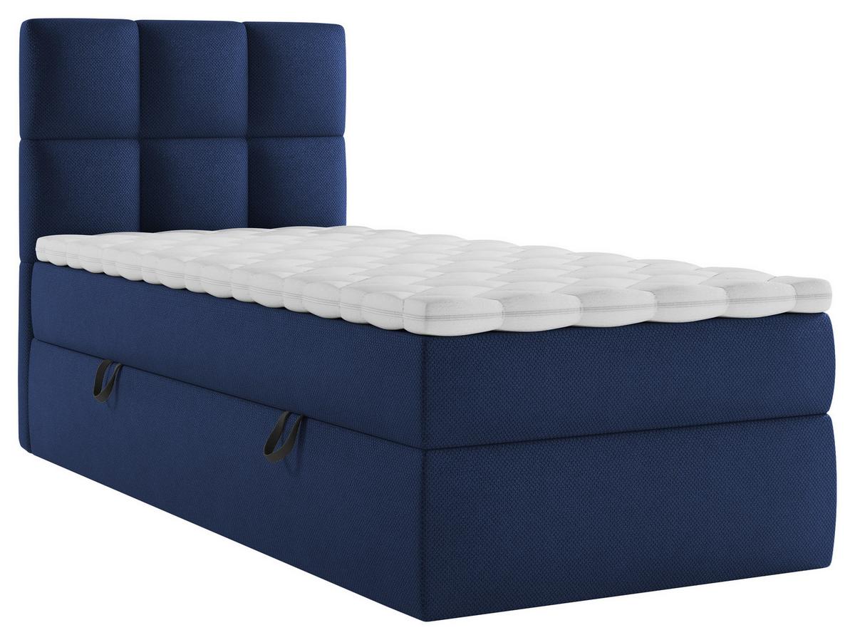 Boxbett Polly - Schwarz/Dunkelblau, MODERN, Holz/Holzwerkstoff (90/200cm) - MID.YOU