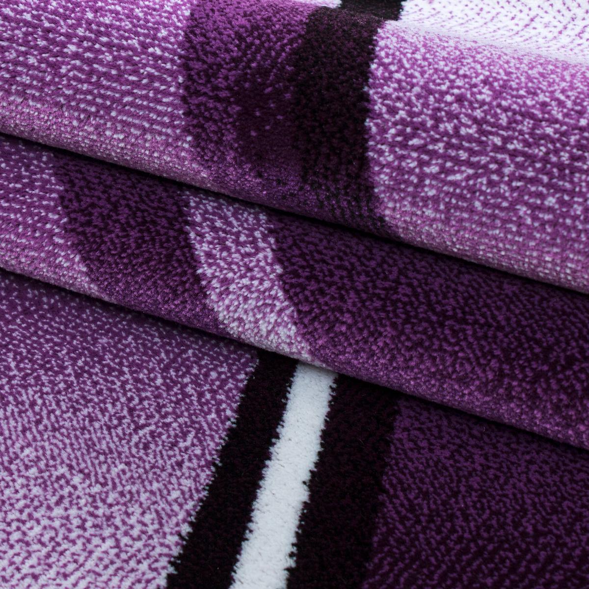 Flachwebteppich Parma - Violett/Schwarz, Design, Textil (280/370cm) - Novel