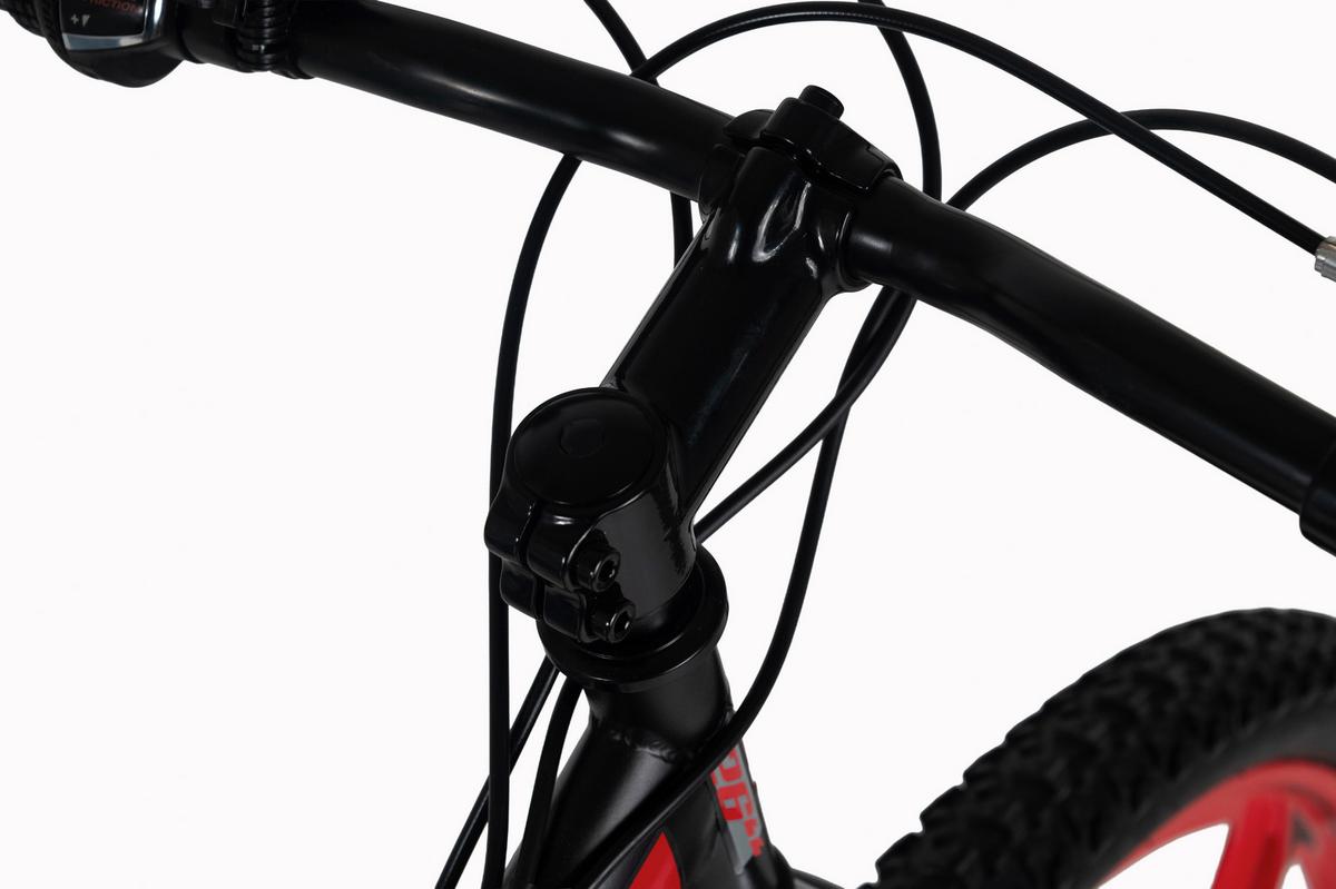 Mountainbike 26'' WYLD Topspin schwarz/Rot - Schwarz, MODERN, Metall (25/140/60cm)