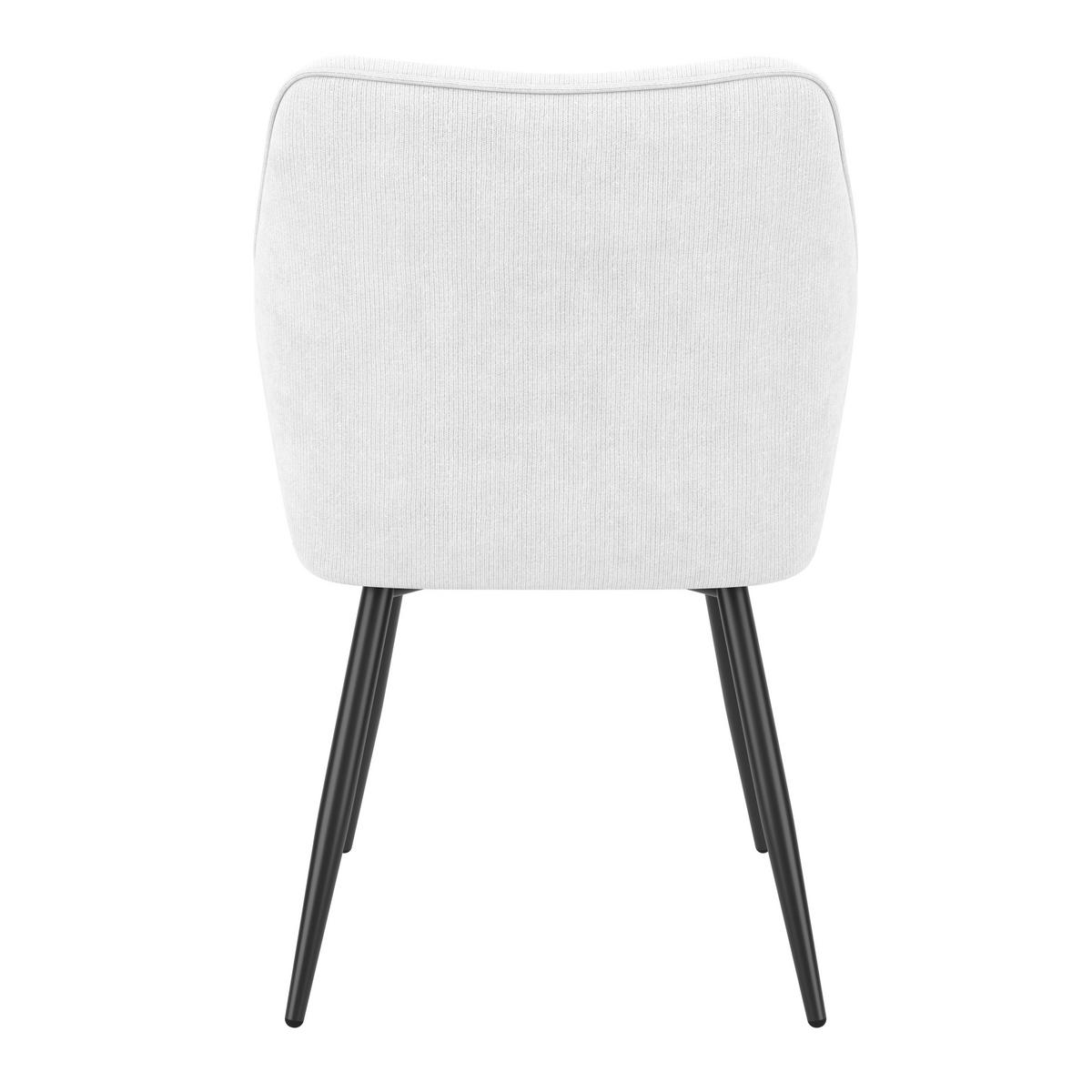 Armlehnstuhl Caro Beige Echtholz Beine - Beige/Schwarz, KONVENTIONELL, Holz/Textil (55/83/61cm) - Nedis SmartLife