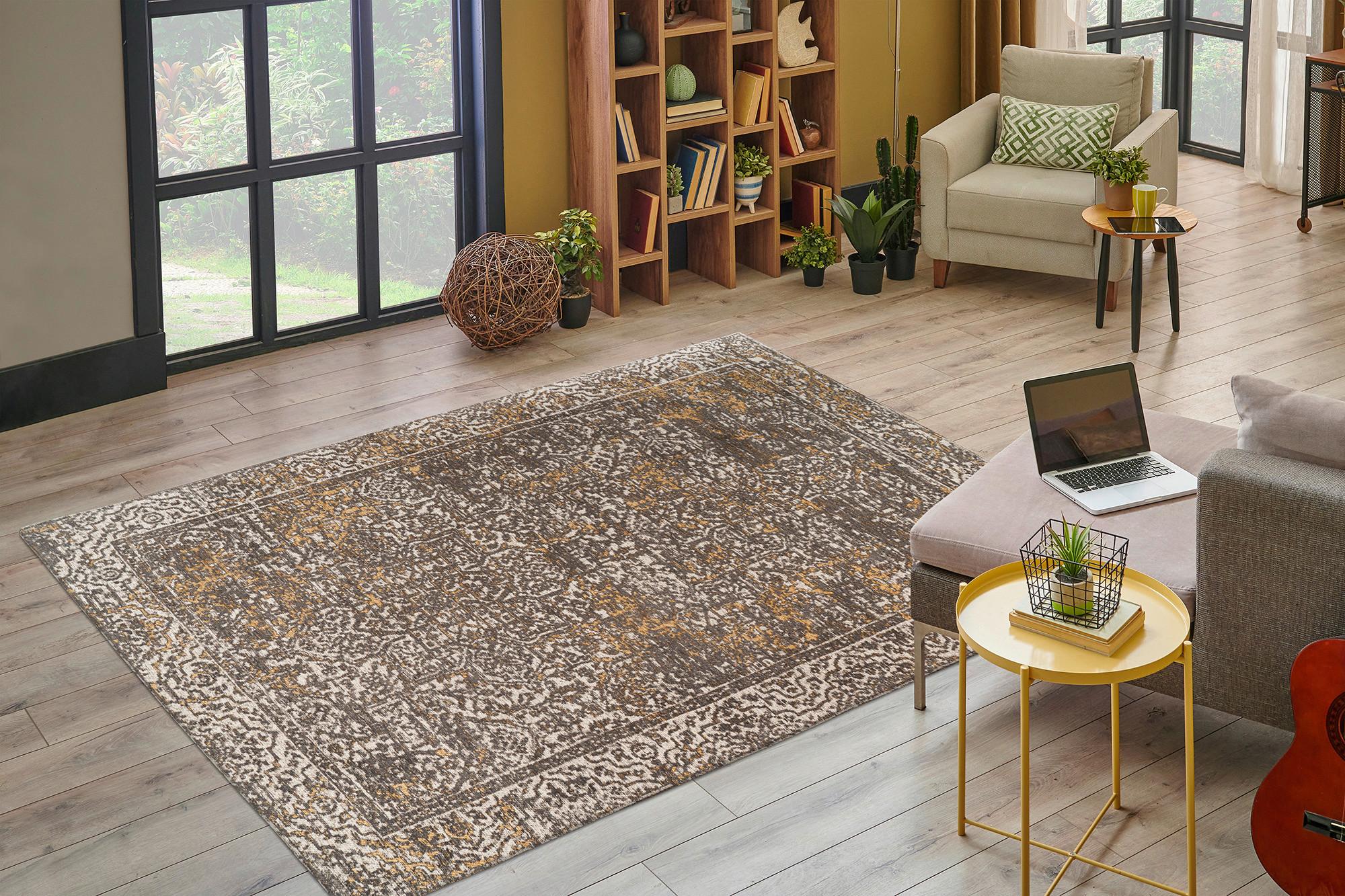 Flachwebeteppich Davio 200 - Beige, KONVENTIONELL, Textil (160/230cm)