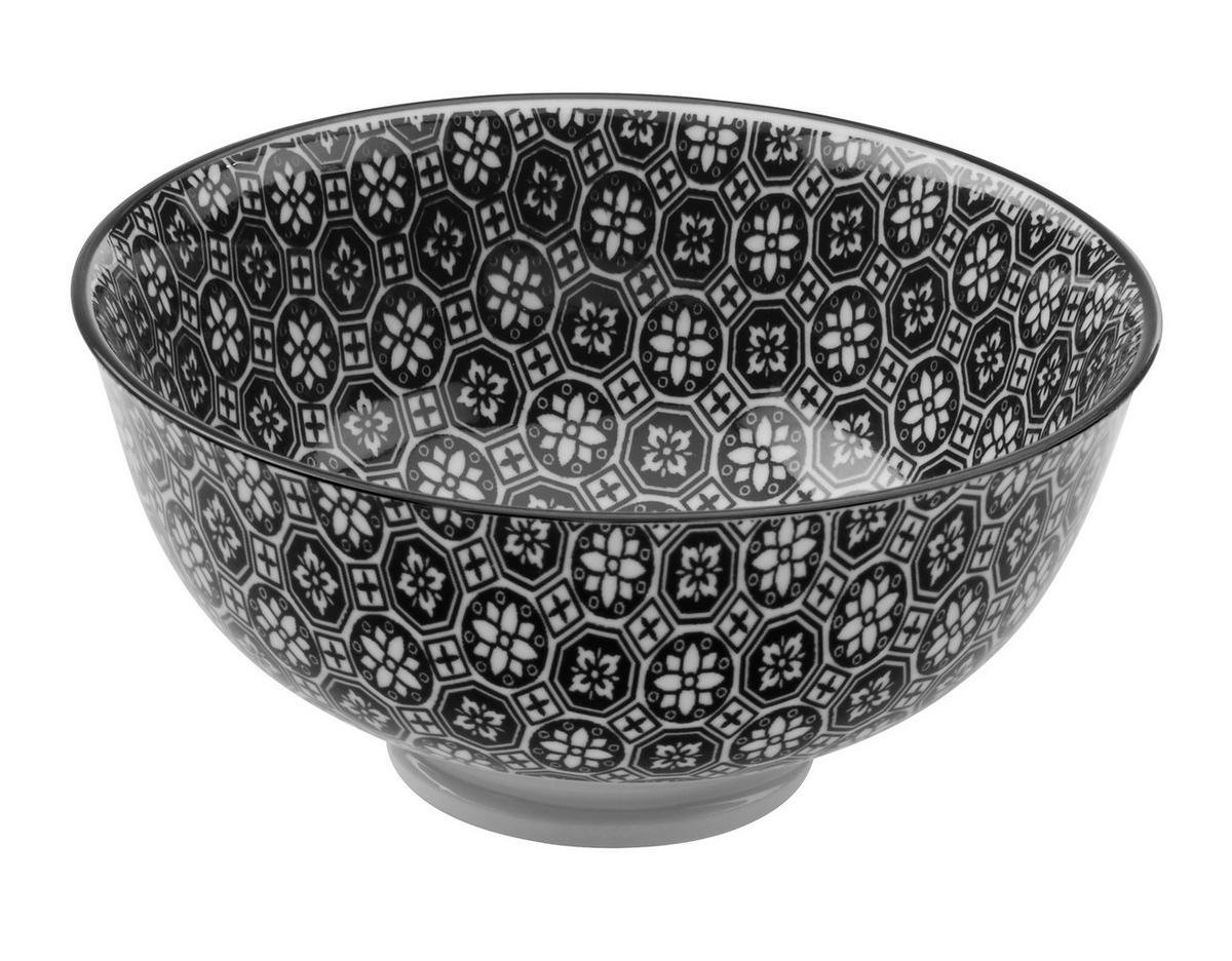 MISKA NA OMÁČKU Shiva - bílá/černá, Lifestyle, keramika (11,5/5,8cm) - Modern Living