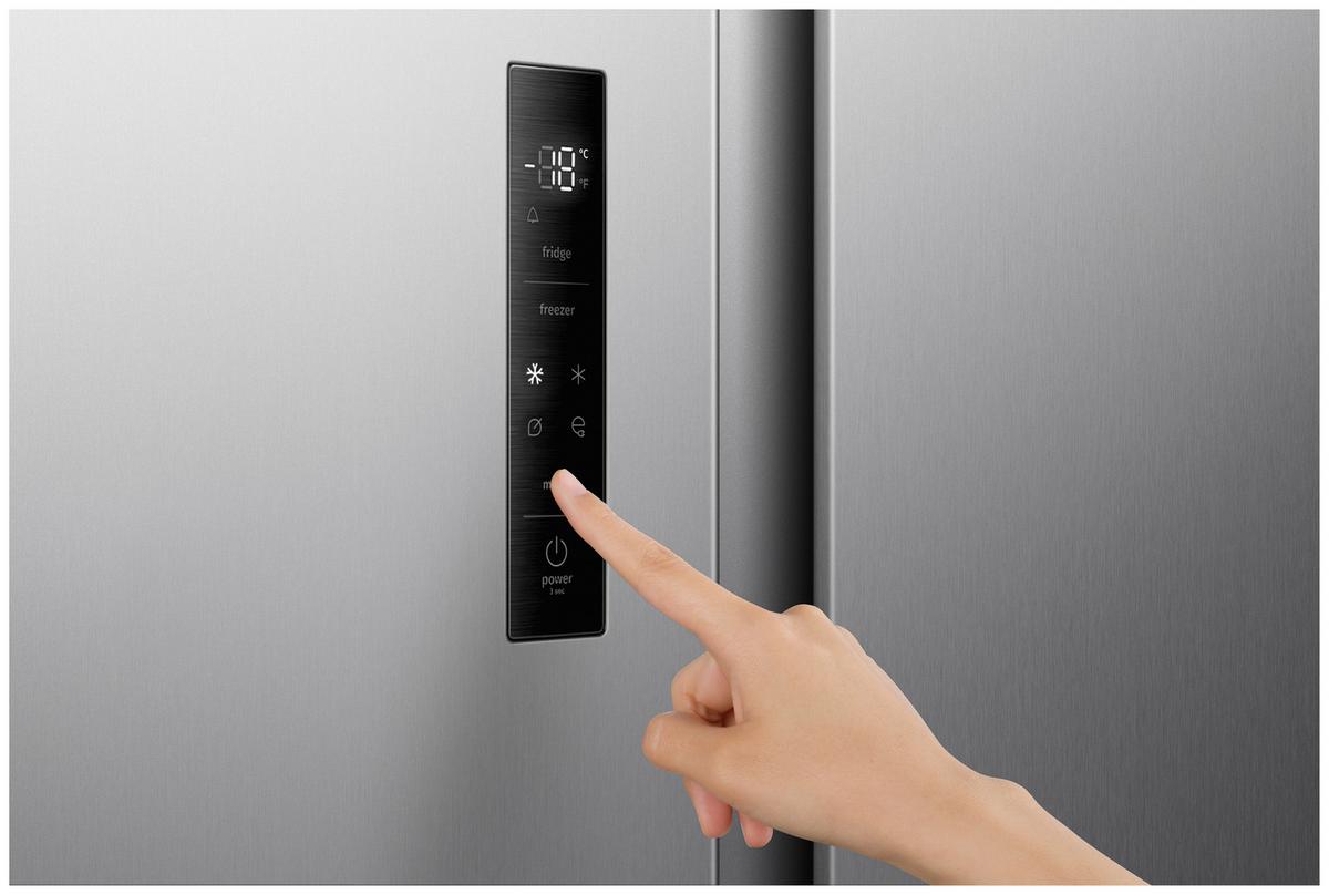 Side-by-side "nrs9e4xwd" No Frost Plus, Wasserspender - Edelstahlfarben, Basics (91,1/178,6/61,5cm) - Gorenje