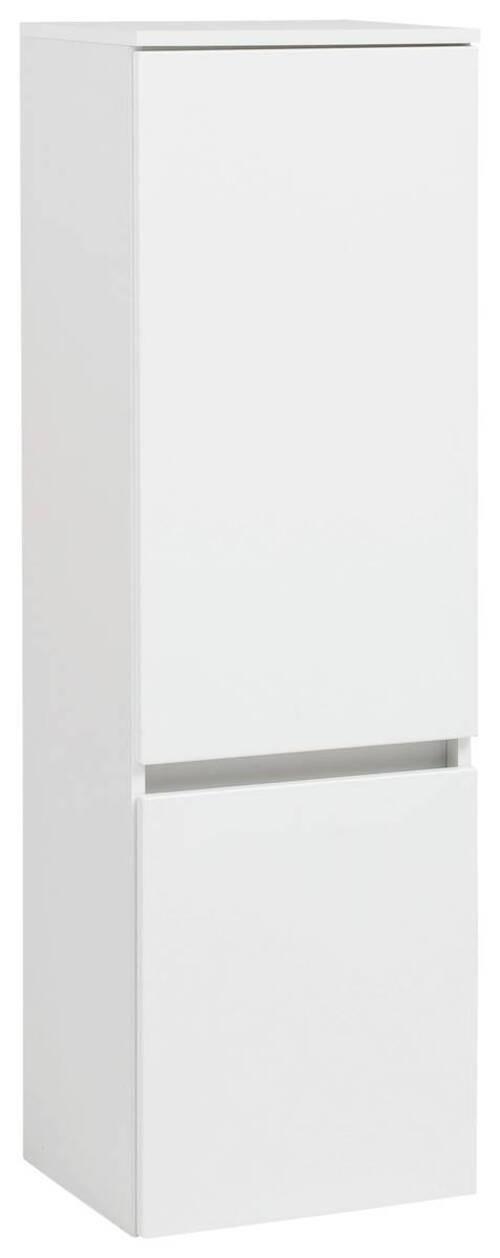 Midischrank Kopenhagen B: 40 cm Weiß - Silberfarben/Weiß, KONVENTIONELL, Holzwerkstoff (40/130/35cm) - Held