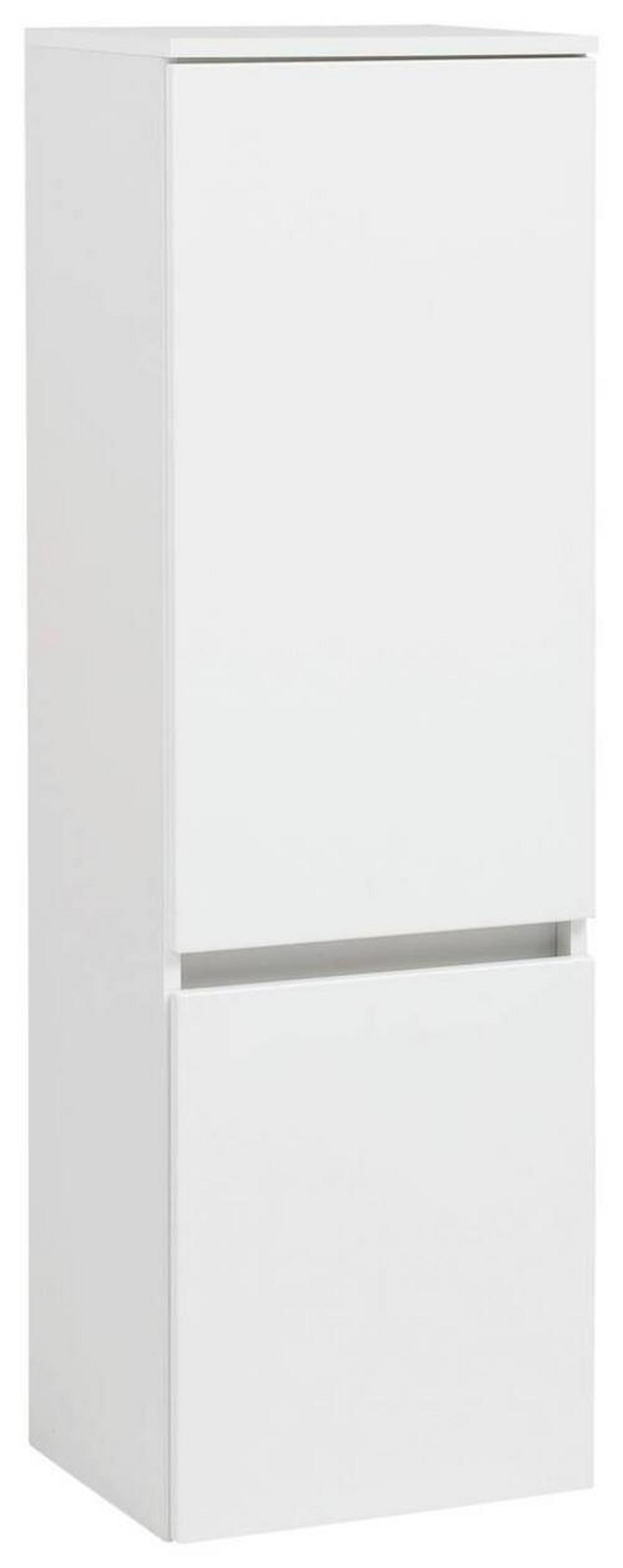 Midischrank Kopenhagen B: 40 Cm Weiß - Silberfarben/Weiß, KONVENTIONELL, Holzwerkstoff (40/130/35cm) - Held