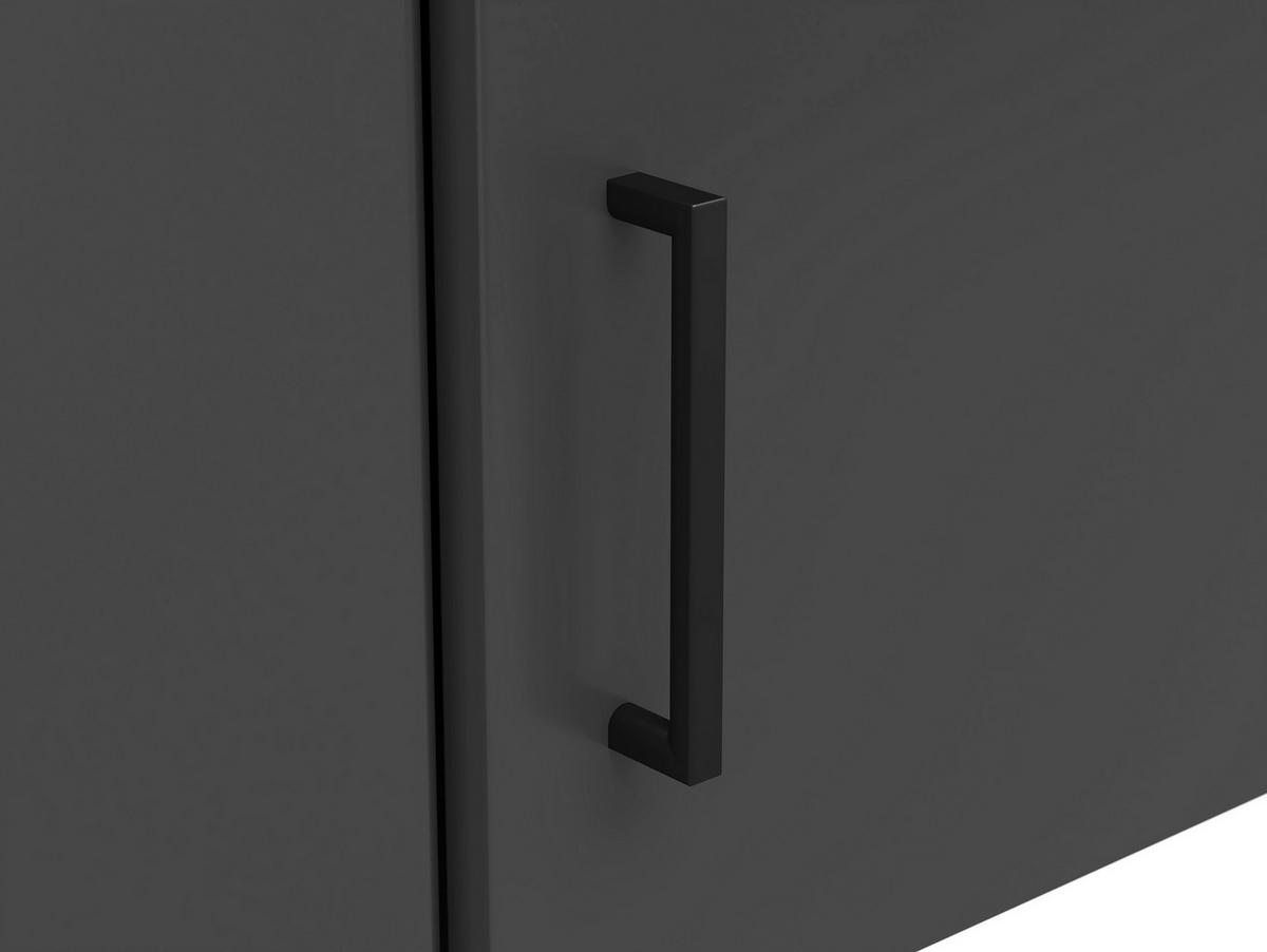 Nadstavec na skriňu MULTISTAURAUM š: 101 cm - čierna/grafitová, Modern, kompozitné drevo/plast (71,5/71,5cm)
