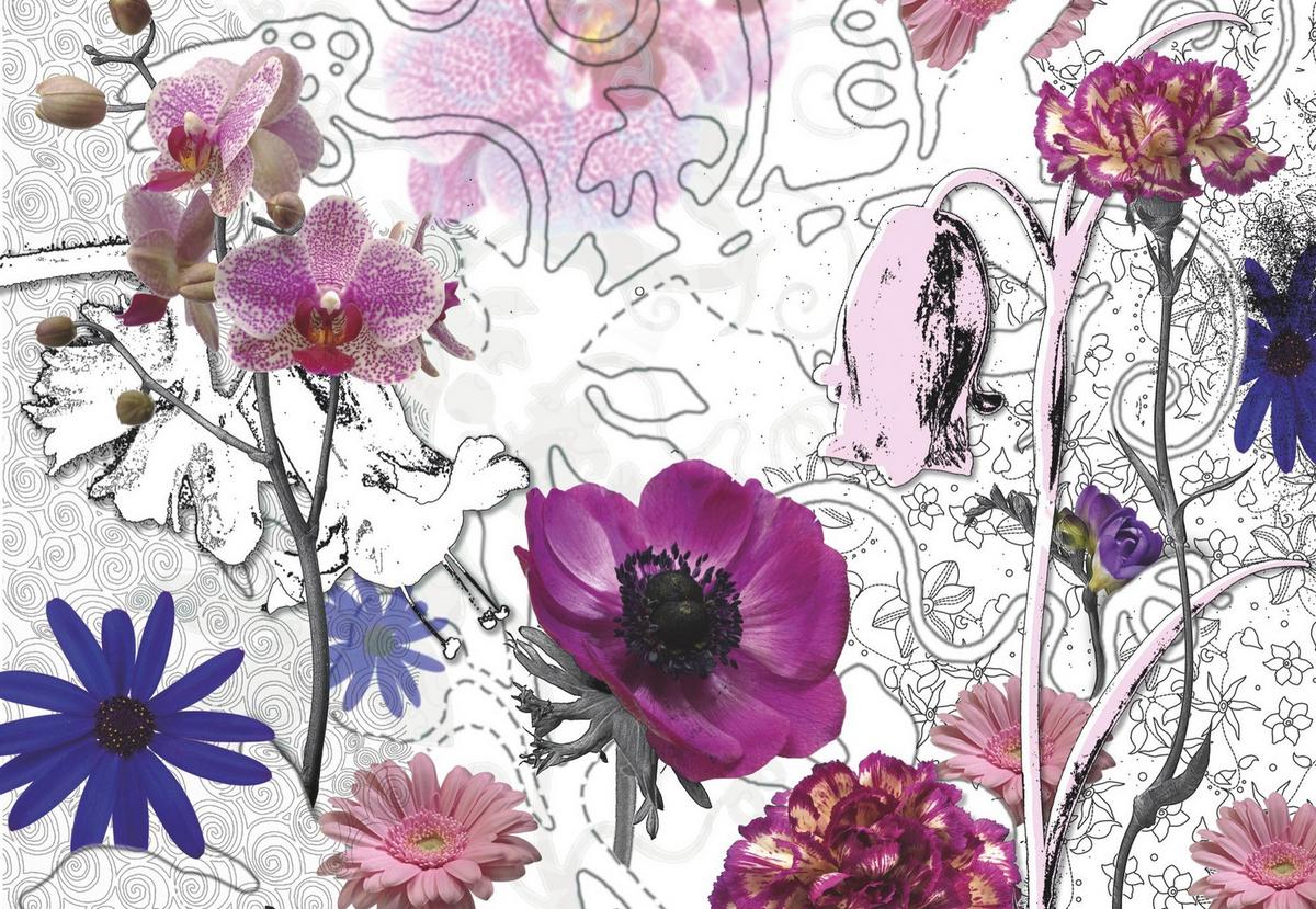 Fototapete 8-887 - Beere/Lila, Natur, Papier (368/254cm)