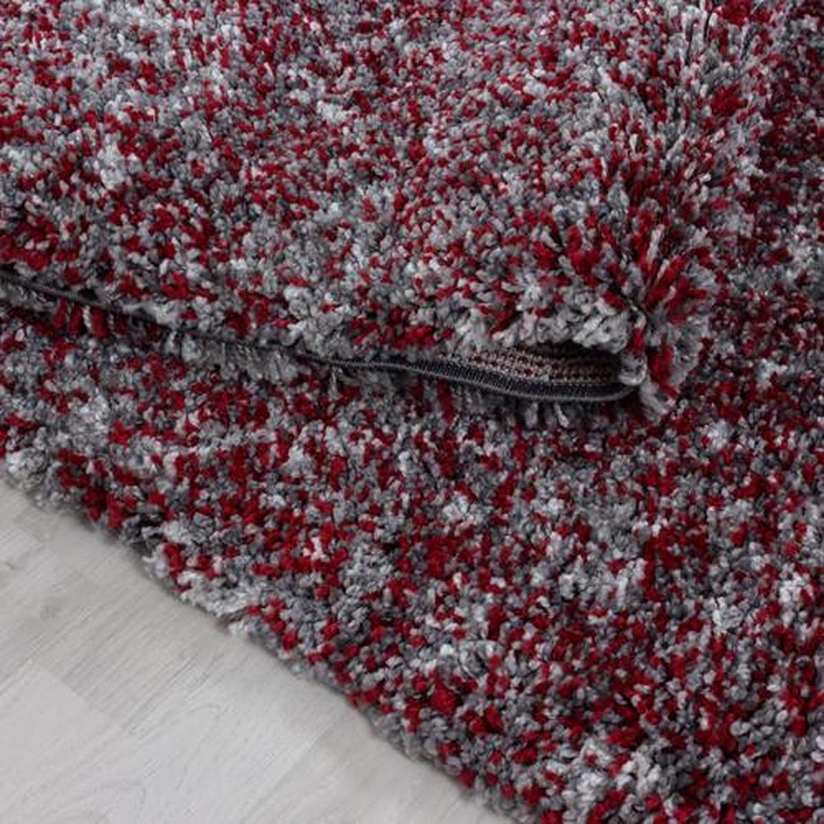 Hochflor Teppich Rot Enjoy 120x170 cm - Rot, KONVENTIONELL, Textil (120/170cm)