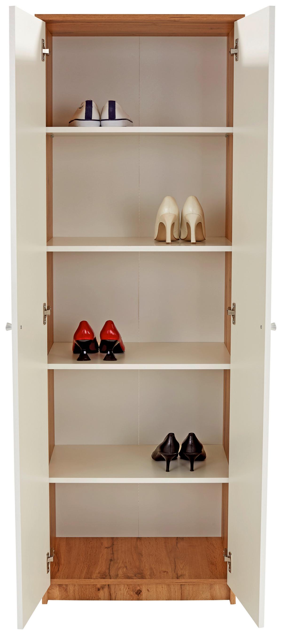Cipősszekrény Kv05 *TOP ÁR* - Artisan tölgy/fehér, Modern (62,4/178,6/35,4cm) - Best Price