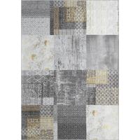 PLOCHO TKANÝ KOBEREC Edessa 1, 80/200cm - sivá/zlatá, Modern, textil (80/200cm) - Mömax