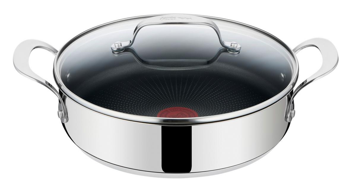 Servierpfanne Jamie Oliver Essentials - Edelstahlfarben, Basics, Metall (25cm) - Tefal