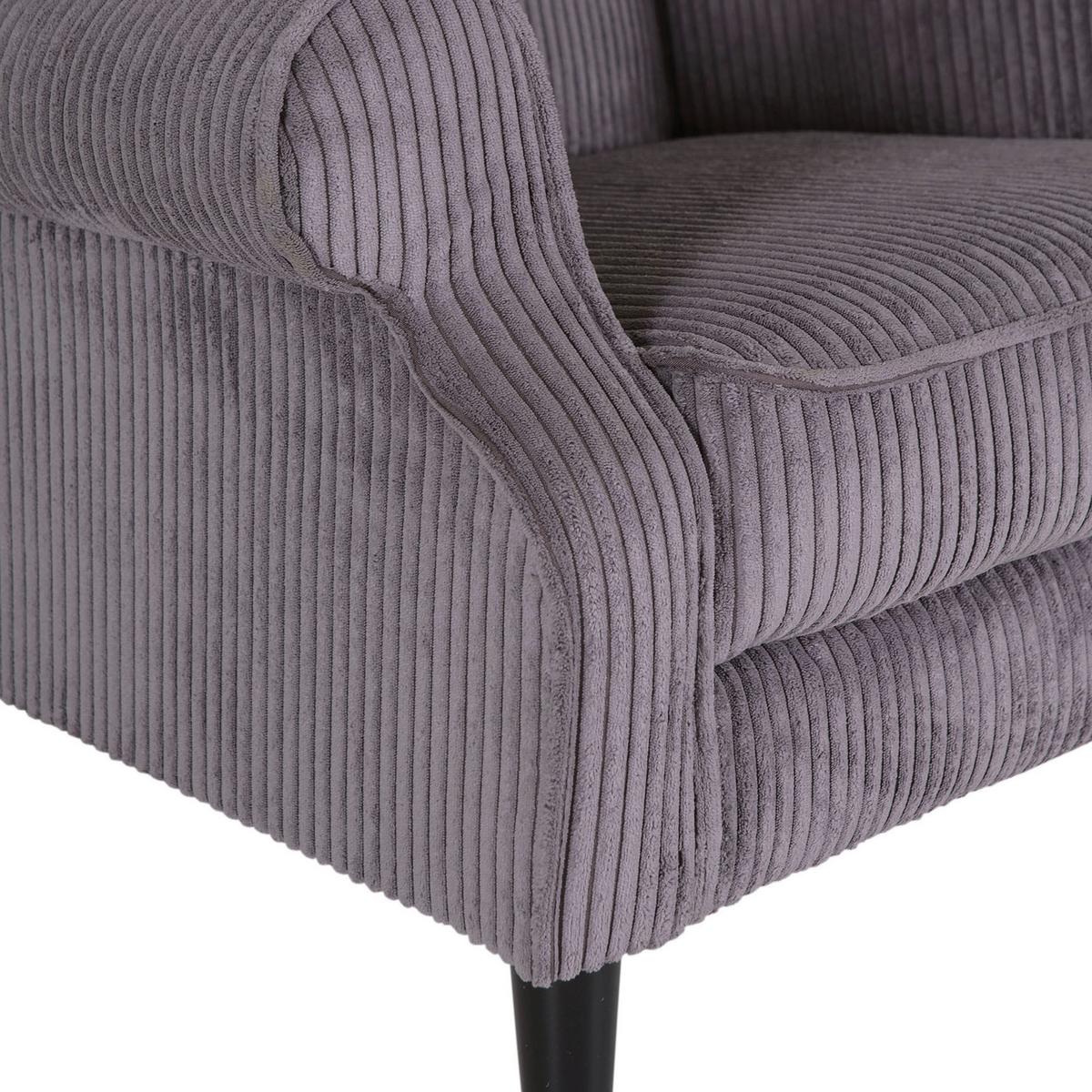 Kreslo - ušiak VIOLA, tmavosivý menčester - čierna/tmavosivá, drevo/textil (82/95/85cm) - Mömax