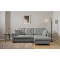 Ecksofa Arles, Grau 70 S: 266x161 Cm - Buchefarben/Grau, Design, Textil (266/161cm) - MID.YOU