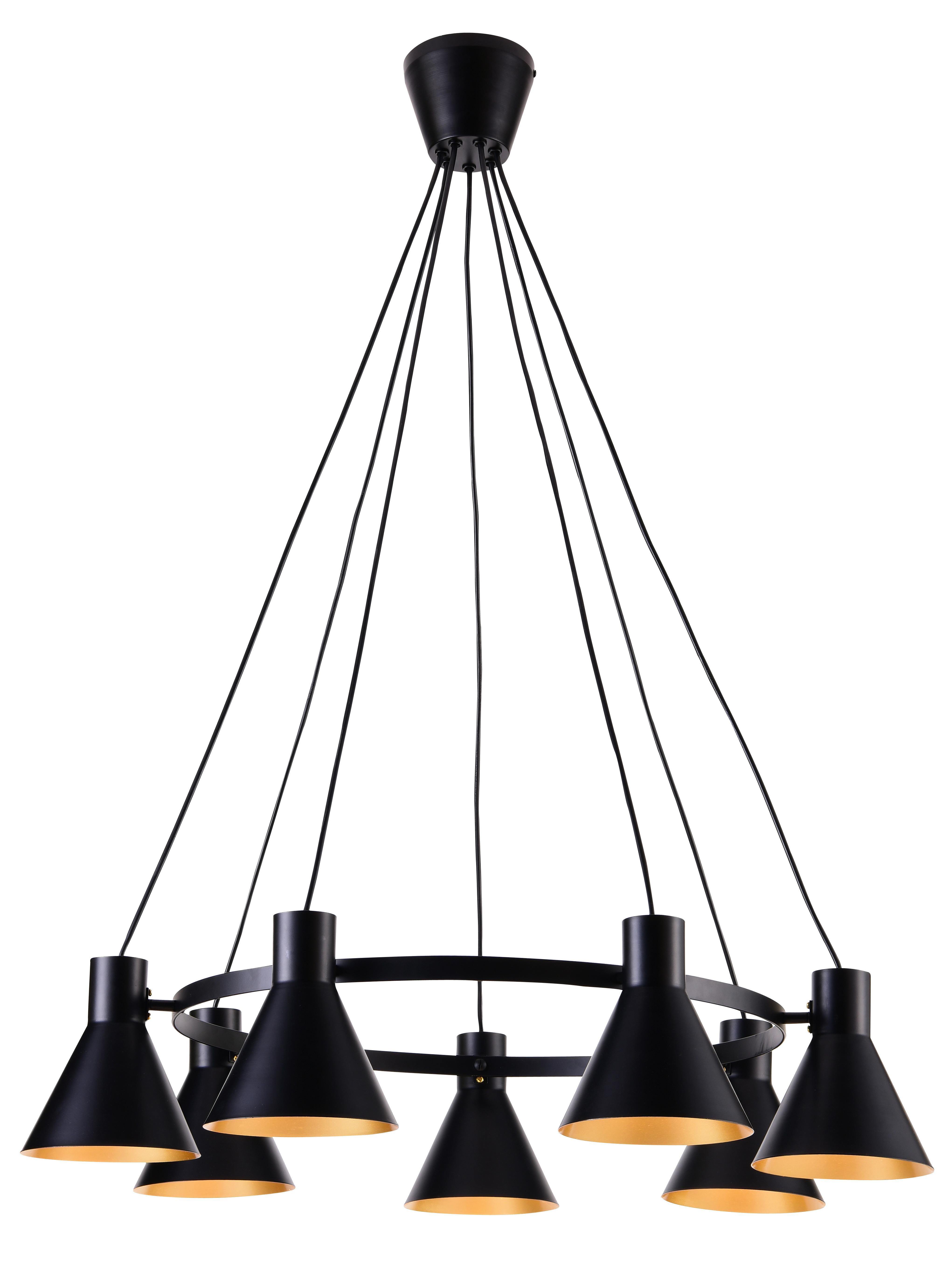 Pendelleuchte 37-71170 More - Goldfarben/Schwarz, Design, Metall (78/78/100cm)
