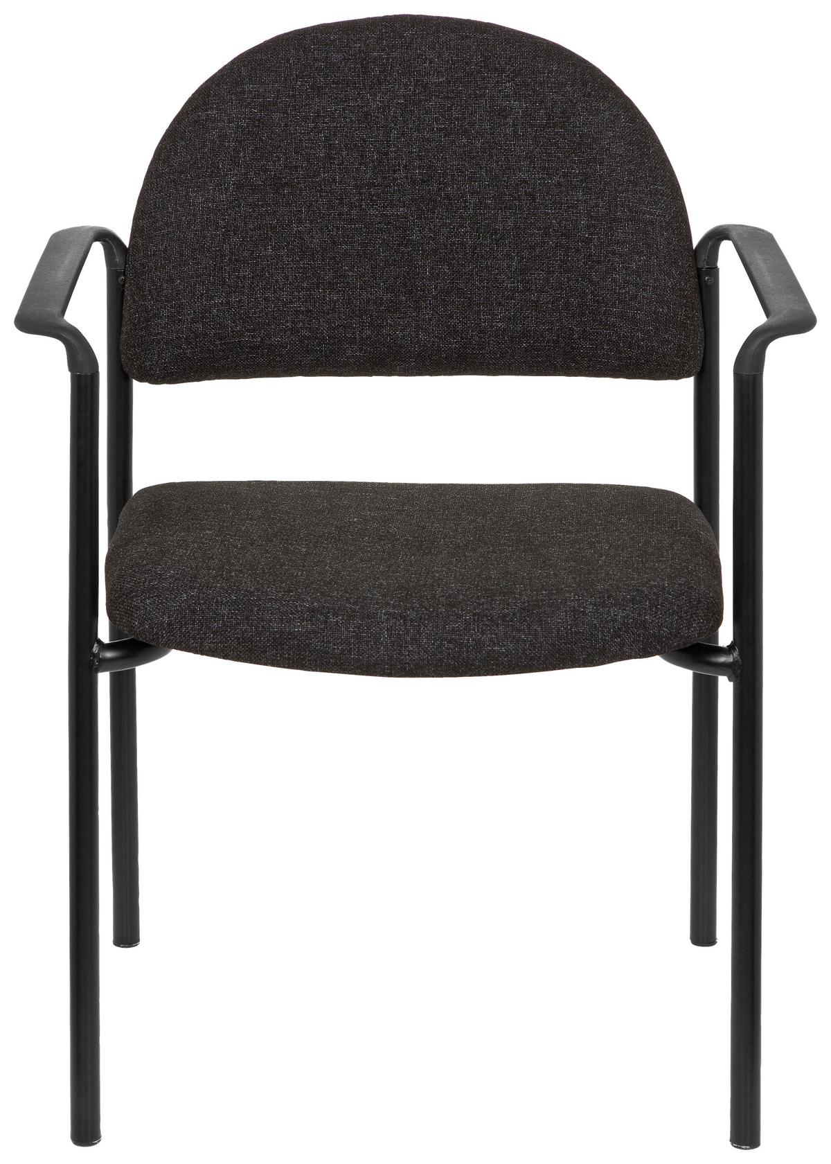 Besucherstuhl Xt 700 Schwarz/dunkelgrau Bis 120 Kg - Dunkelgrau/Schwarz, Basics, Kunststoff/Textil (55/84/42cm) - MID.YOU