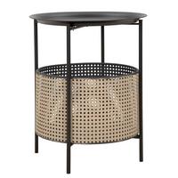 KONFERENČNÝ STOLÍK OSAKA - čierna/zlatá, Basics, kov (40/50/40cm)