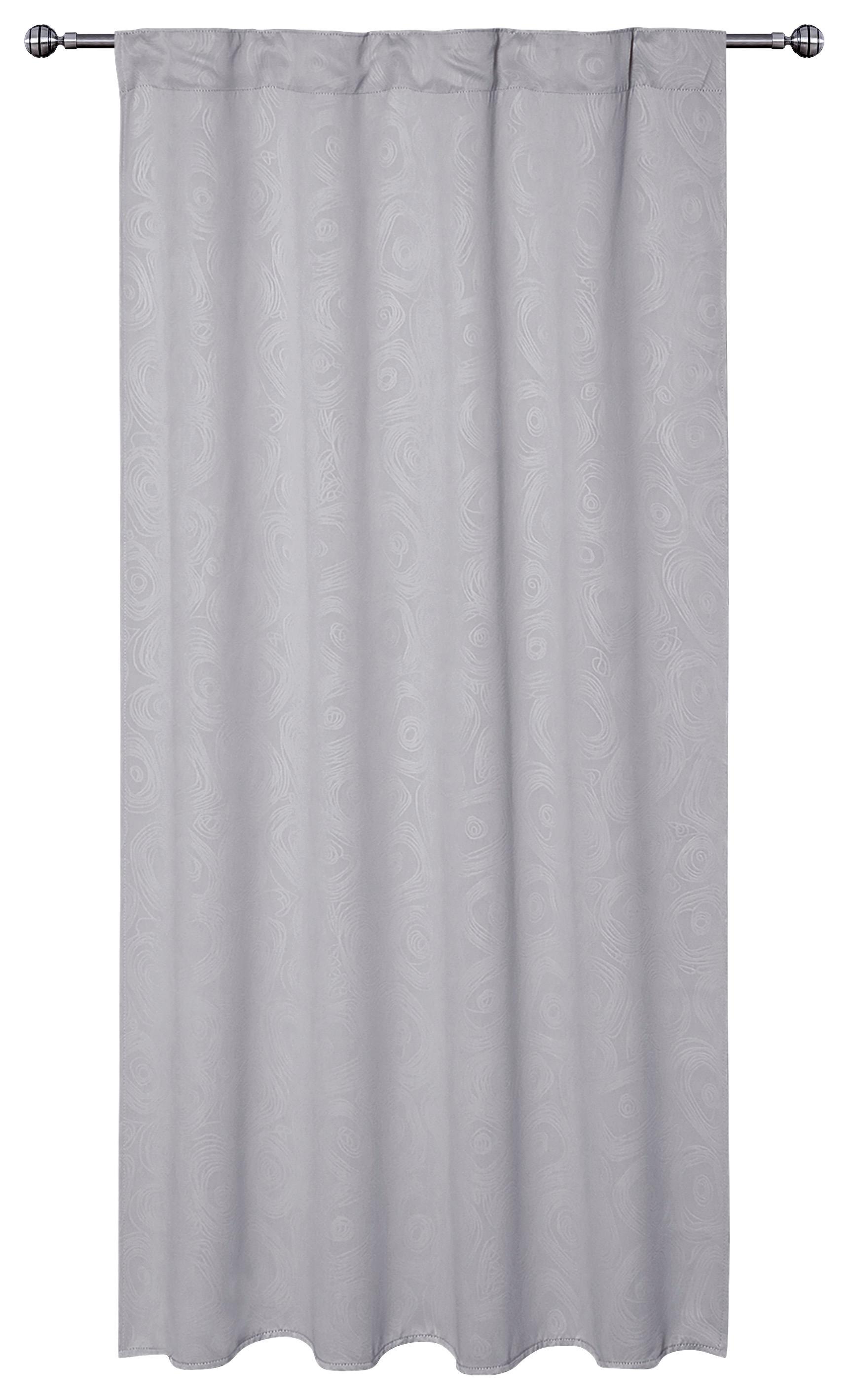 VERDUNKELUNGSVORHANG ROMANA - Grau, ROMANTIK / LANDHAUS, Textil (135/175cm) - James Wood