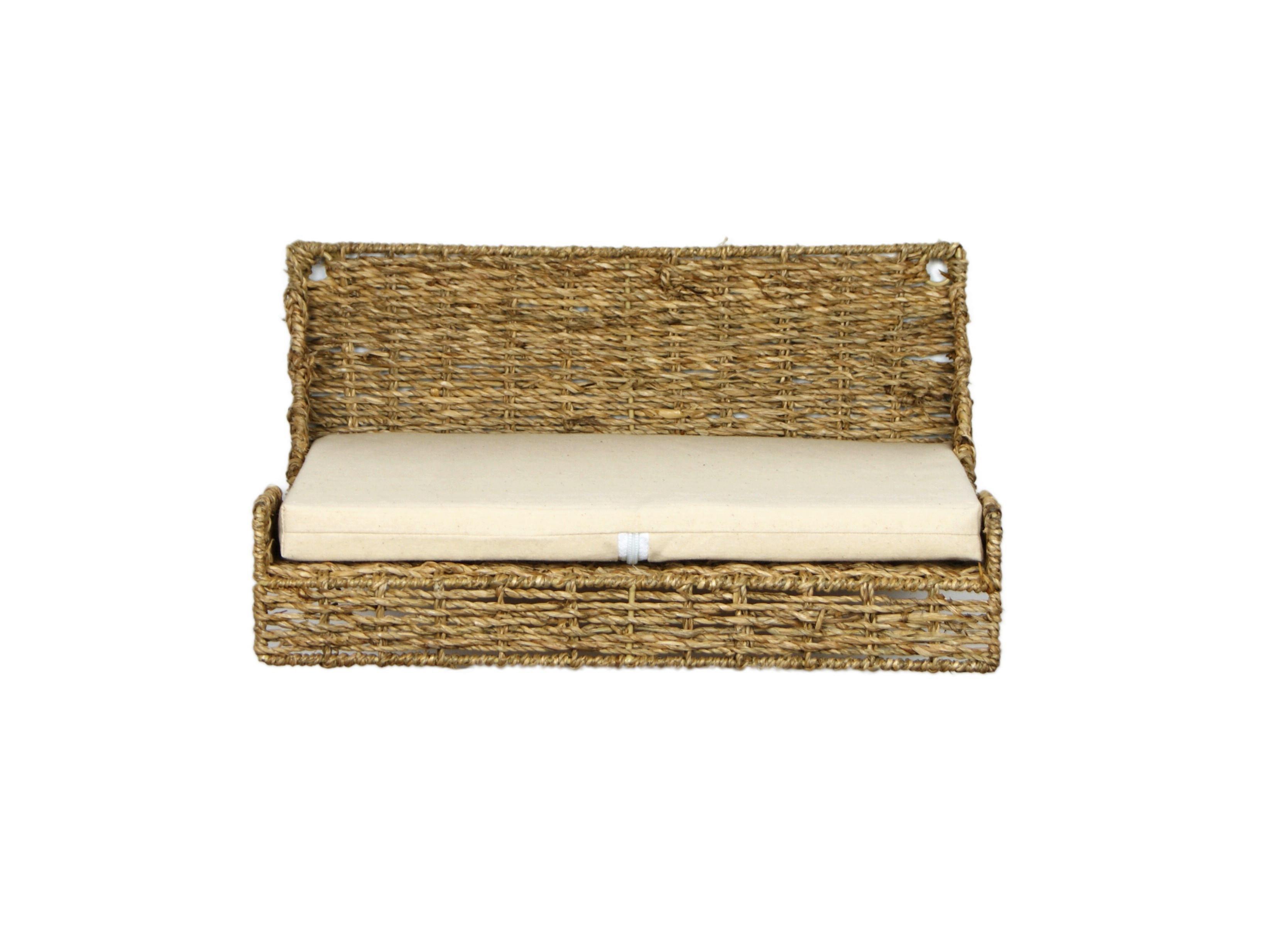 Wandmulde Findus Naturfarben L: 40 Cm - Naturfarben, Naturmaterialien/Metall (40/25/15cm)