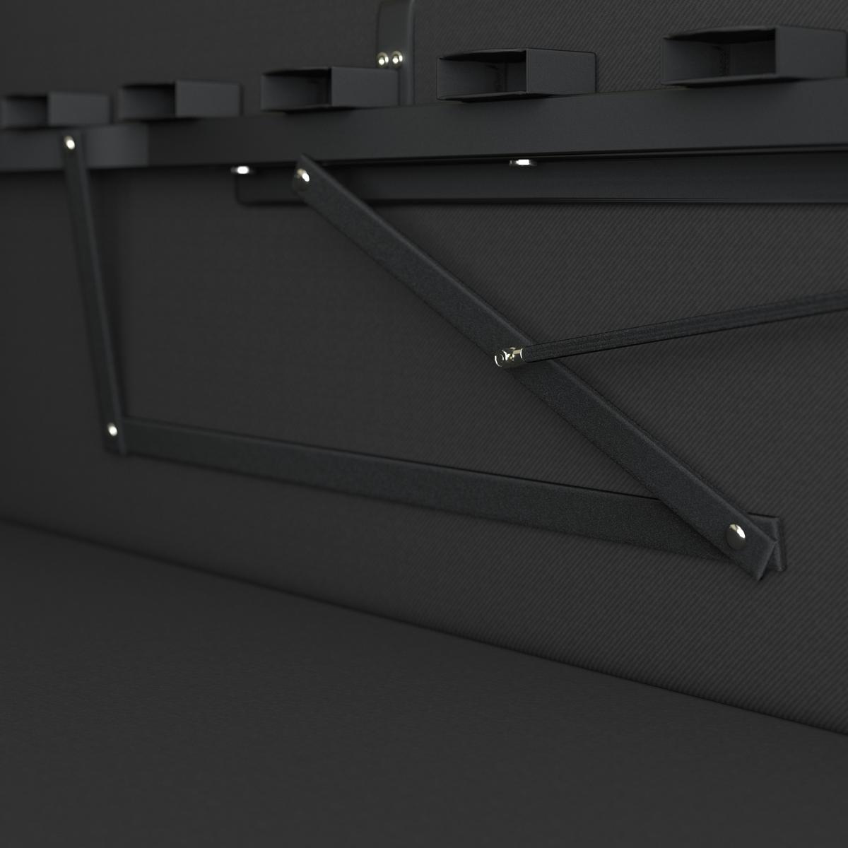 Čalúnená posteľ SERENA 180x200 cm, hnedá - hnedá/čierna, Modern, kov/drevo (180/200cm) - Bessagi Home