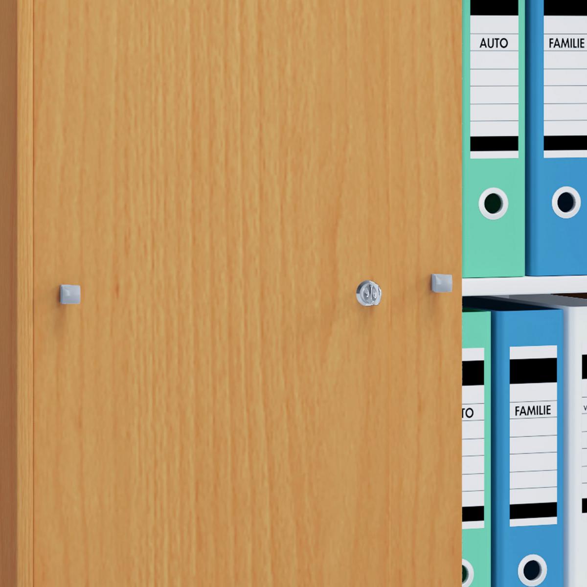 Aktenschrank versperrbar Lona Buche Dekor B: 70 cm - Buchefarben, Basics, Holzwerkstoff (70/74/37cm) - MID.YOU