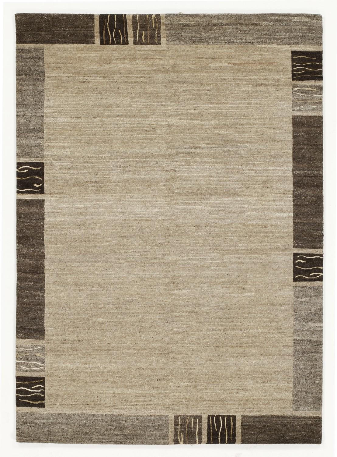 Orientteppich Naturfarbe Seide Natura Silk Greny 200x250 cm - Braun/Naturfarben, KONVENTIONELL, Textil (200/250cm) - Cazaris